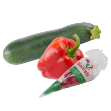 Courgette, paprika rood of radijs